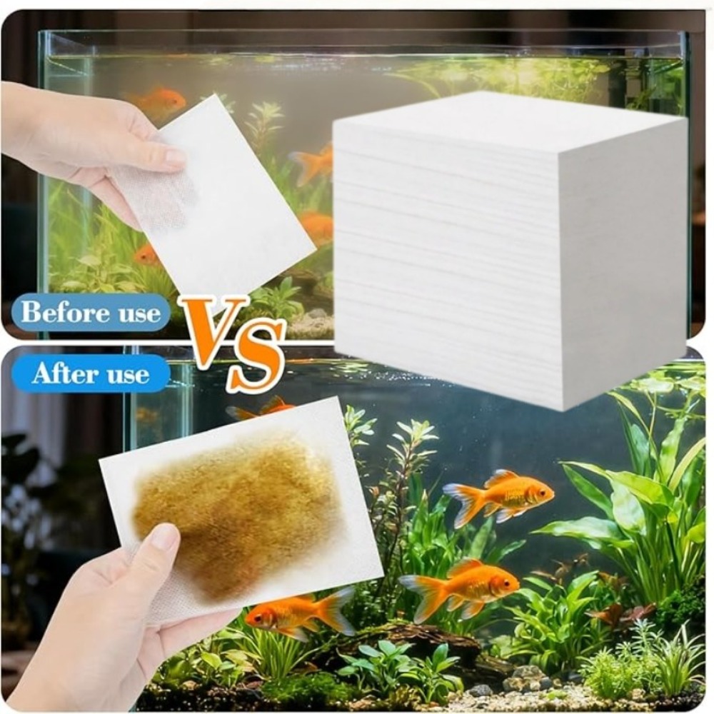 Aquarium Fish Yellow - 50 pièces de papier absorbant pour