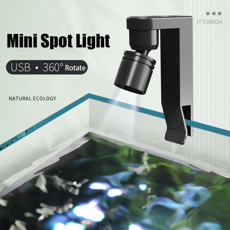 Aquarium Fish Yellow - Lampe à pince USB étanche, Spot