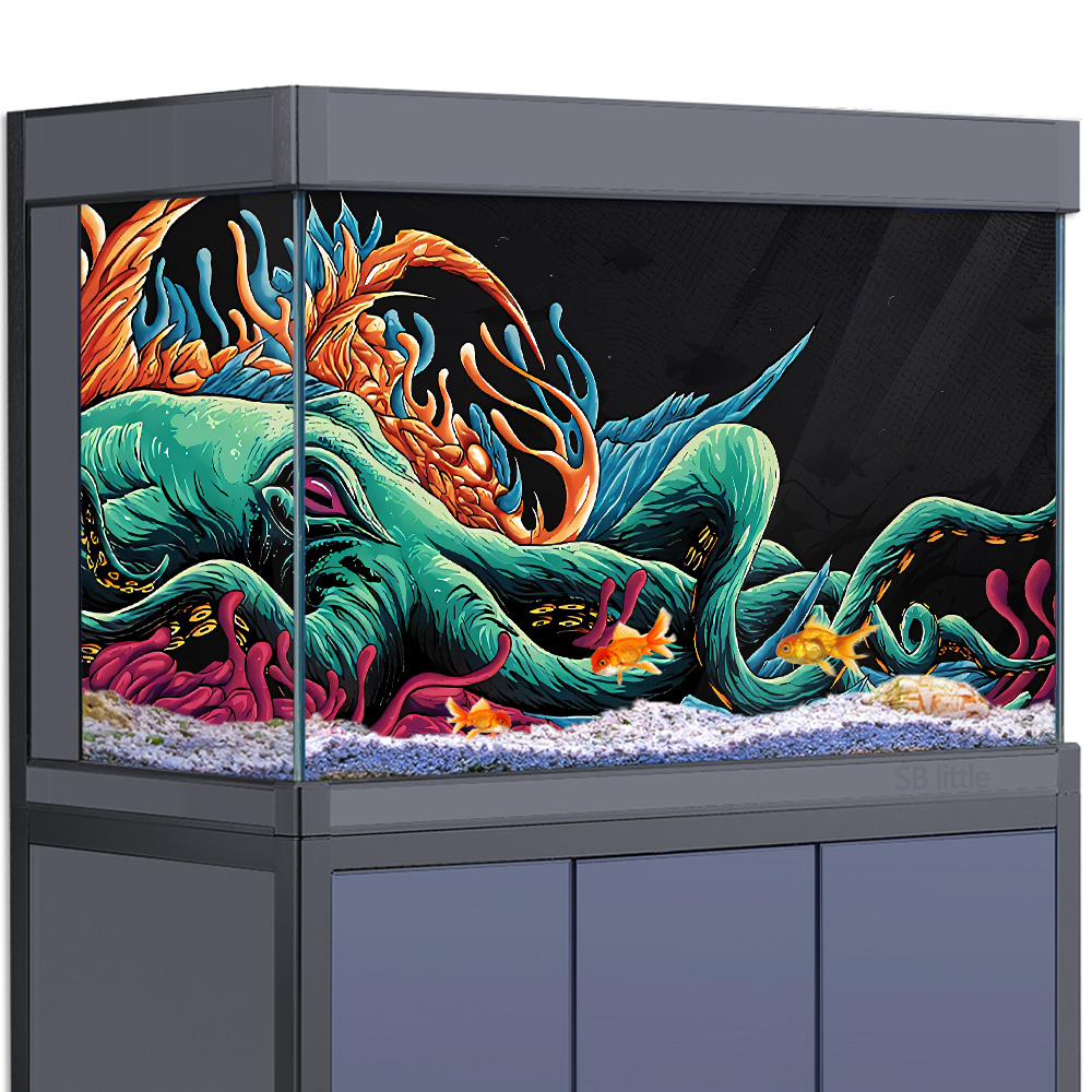 Autocollant de fond d'aquarium - Aquarium Fish Monster avis et prix