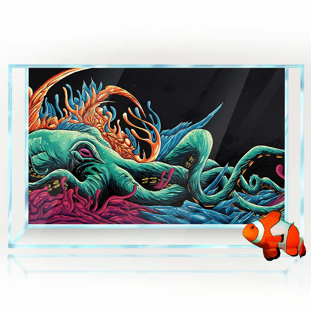 Autocollant de fond d'aquarium - Aquarium Fish Monster avis et prix