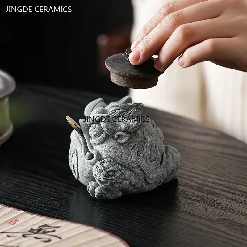 Grès Fengshui doré créatif, dé - Aquarium Fish Bowl avis et prix