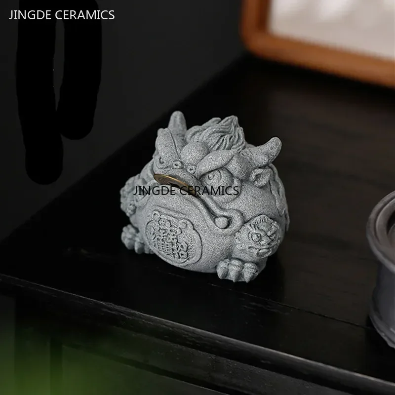 Grès Fengshui doré créatif, dé - Aquarium Fish Bowl avis et prix