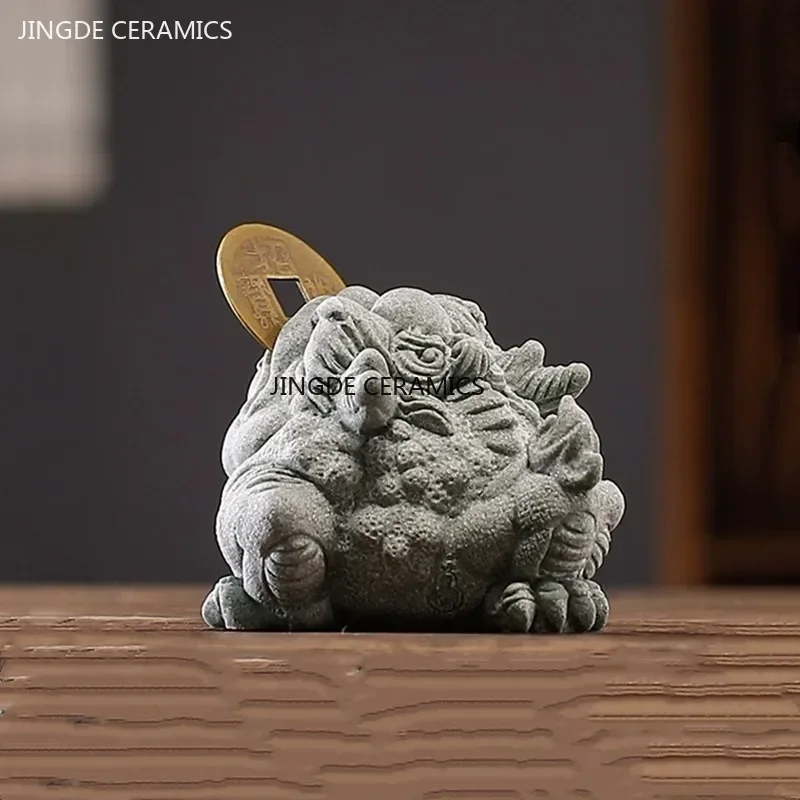 Grès Fengshui doré créatif, dé - Aquarium Fish Bowl avis et prix