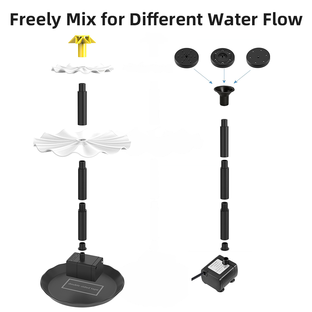 Pompe de fontaine solaire pour - Aquarium Fish Bowl avis et prix