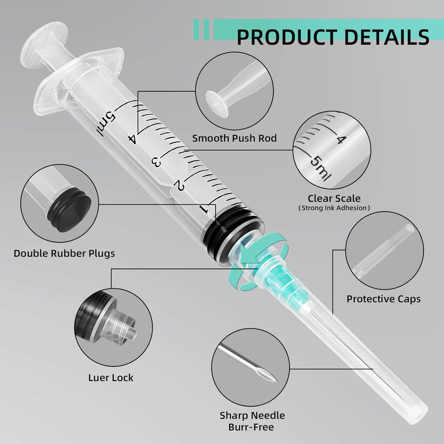 Seringue Luer Lock de 5 ml, ad - Aquarium Fish Bowl avis et prix
