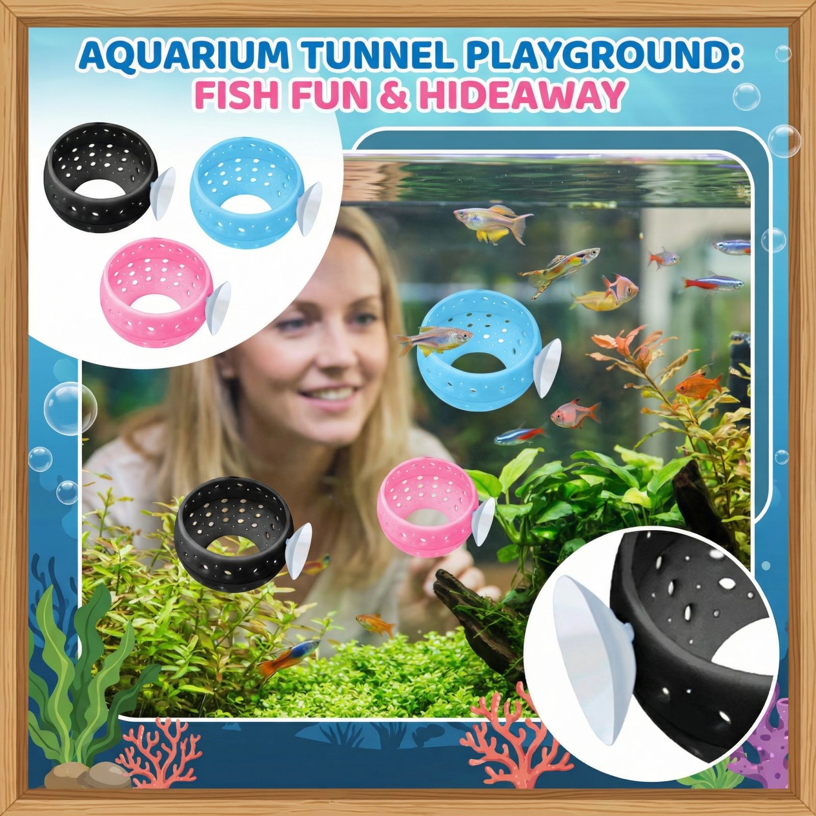 Tunnel cachette pour poissons  - Aquarium Fish Hide avis et prix