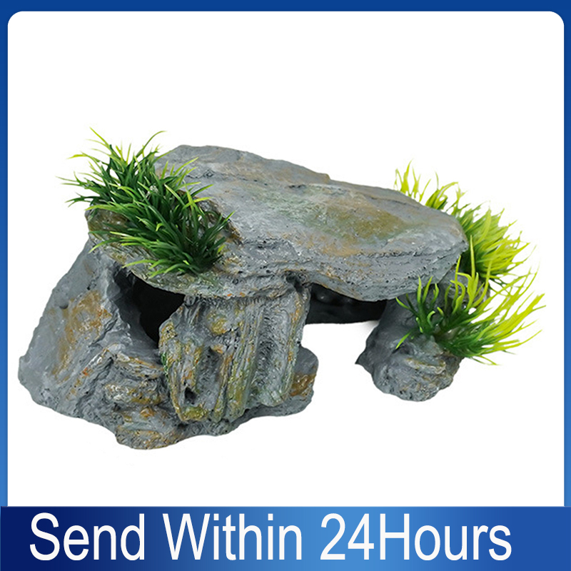 Caverne de roche naturelle pou - Aquarium Fish Hide avis et prix