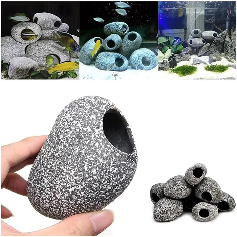 1/2 Pièces Pierre céramique po - Aquarium Fish Hide avis et prix